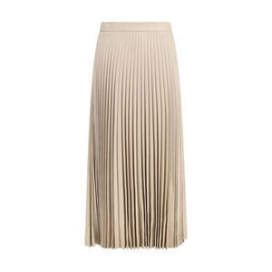 True Royal Beige Wool Long Women's Skirt